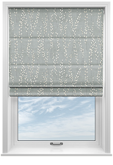 Willow Field, Slate - Roman Blind